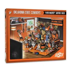 College Football Purebred Fans A Real Nailbiter 500 Piece Puzzle Oklahoma State Cowboys