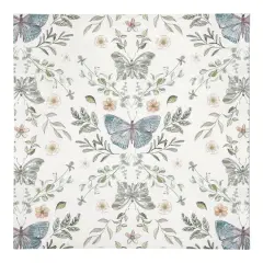 Butterfly Cotton Twill Napkin White