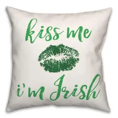 Kiss Me Throw Pillow