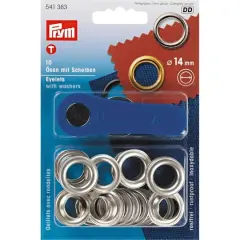 Prym&reg; 14mm Eyelets with Washers, 10 Sets