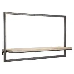 White Rustic Hanging One Shelf Rack