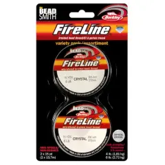 The Beadsmith&reg; Fireline&reg; Braided Bead Thread Set, Crystal