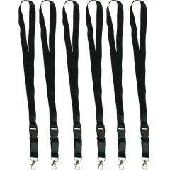 Teacher Created Resources Black Lanyard, 6ct.