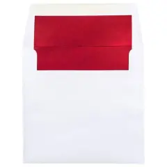 JAM Paper 8.5" x 8.5" Square Foil Lined Invitation Envelopes, 25ct.