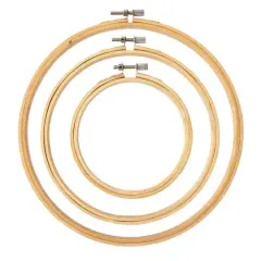 Loops & Threads&trade; Bamboo Hoop Set