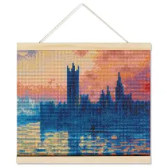 Houses of Parliament with Frame Diamond Art Kit by Make Market&reg;