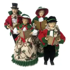 Santa's Workshop Medium Holly Caroler Set