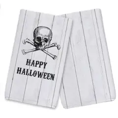 Happy Halloween Skull Tea Towel Set