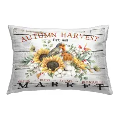 Stupell Industries Autumn Harvest Market Outdoor Printed Pillow