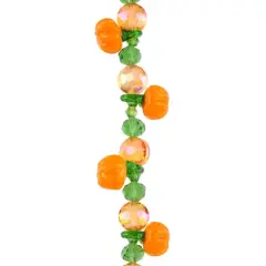 Orange Pumpkin Lampwork Glass Bead Mix by Bead Landing&trade;