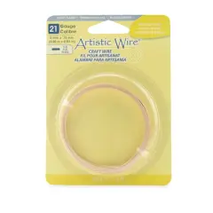 Artistic Wire&reg; 21 Gauge Flat Craft Wire Rose Gold