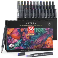 Arteza&reg; 36 Color Flora Tones EverBlend&trade; Ultra Dual Tip Art Marker Set
