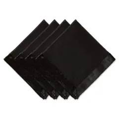 DII&reg; Velvet Trimmed Oversized Napkin, 4ct. Black