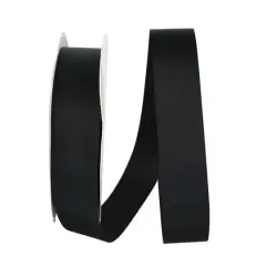 JAM Paper 1.5" x 100yd. Grosgrain Allure Ribbon Black