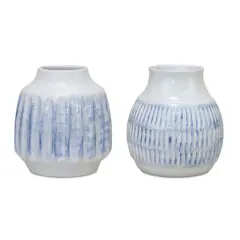 6" Ceramic Vase Set