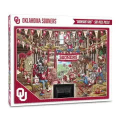 College Barnyard Fans 500 Piece Puzzle Oklahoma Sooners