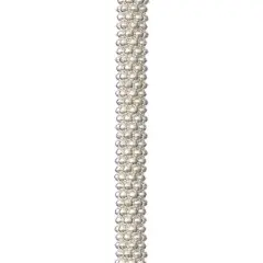 Silver Metal Large Dot Rondelle Beads, 8mm by Bead Landing&trade;