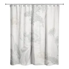 Soft Muted Florals Shower Curtain