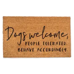 Dogs Welcome People Tolerated Doormat