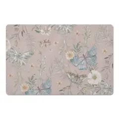 Butterflies Floor Mat Blush