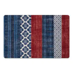 Designs Direct Patriotic Patchwork Floor Mat