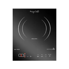 MegaChef Portable 1400W Single Induction Countertop Cooktop With Digital Control Panel