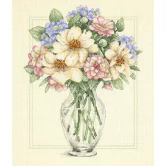 Dimensions&reg; Flowers in Tall Vase Counted Cross Stitch Kit