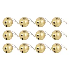 Haute Decor 12ct. 2" Jingle Bell Ball Ornaments Gold