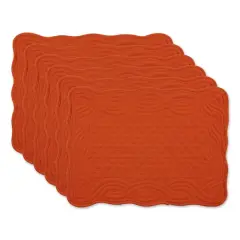 DII&reg; Quilted Farmhouse Placemats, 6ct. Pumpkin Spice