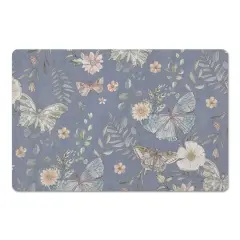 Butterflies Floor Mat Blue