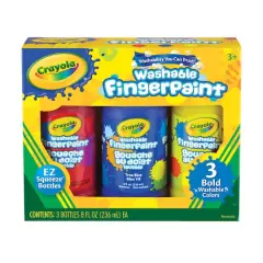 Crayola&reg; Bold Colors Washable Finger Paint Set