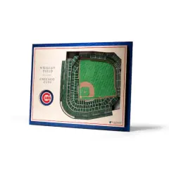 MLB Team 5-Layer StadiumView Wall Art Chicago Cubs