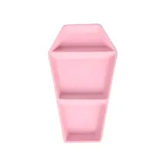 12" Pink Coffin 3-Section Ceramic Platter by Ashland&reg;