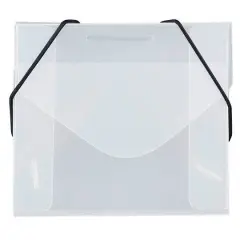 JAM Paper Clear CD Size Plastic Portfolio