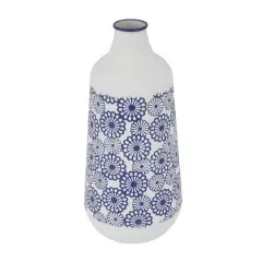 White Iron French Country Vase, 22" x 13" x 10"