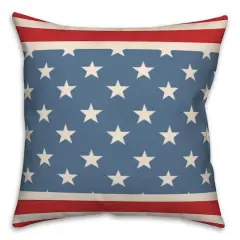 Red & Blue Stars & Stripes Throw Pillow
