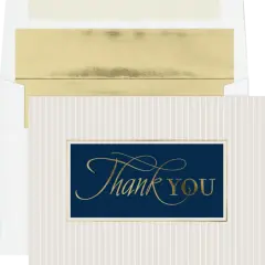 JAM Paper Stripes Thank You Cards, 25ct.