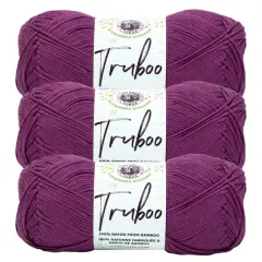 3 Pack Lion Brand&reg; Truboo Yarn Mulberry
