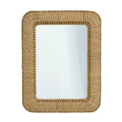 Brown Iron Bohemian Wall Mirror, 40" x 32" x 3"
