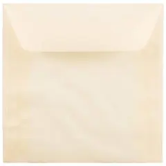 JAM Paper 8.5" x 8.5" Translucent Vellum Invitation Envelopes, 50ct. Spring Ochre