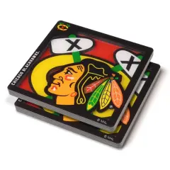 NHL 3D Logo Series Coasters, 2ct. Chicago Blackhawks