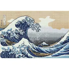 Diamond Dotz&reg; Intermediate The Great Wave Off Kanagawa Diamond Art Painting Kit
