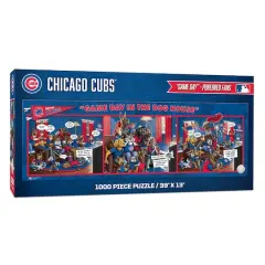 MLB Game Day in the Dog House 1,000 Piece Puzzle Chicago Cubs