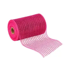 5.5" x 45ft. Mesh Wide Ribbon by Celebrate It&reg; Fuchsia