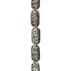 Silver Plated Vine Pattern Beads, 20mm by Bead Landing&trade;