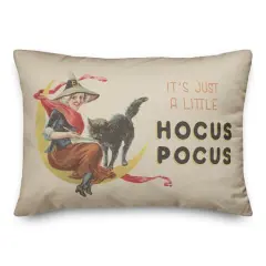 Just Hocus Pocus Vintage Witch Throw Pillow