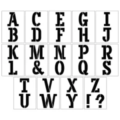 4.5" Serif Alphabet Stencils by Craft Smart&reg;