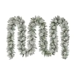 20ft. Flocked Spruce Garland