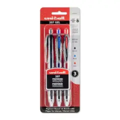 Uni-Ball&reg; 207 Gel BLX 3 Color Pen Set, 0.7mm