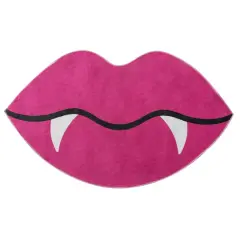 3ft. x 5ft. Hot Pink Vampire Lips Washable Area Rug by Ashland&reg;